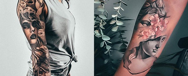 Top 100 Best Greek Tattoos For Women – Greece Design Ideas