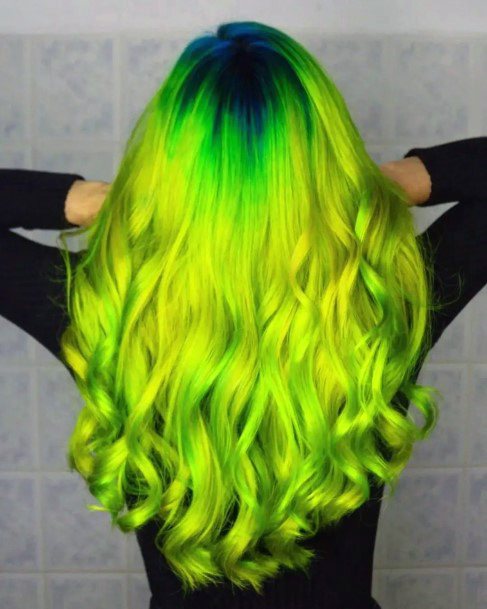 Green Hairstyless Feminine Ideas