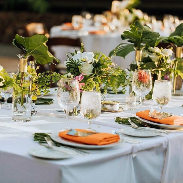 Green Hawaiian Wedding Flowers