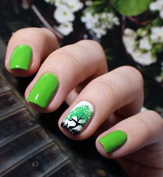 Green Nail 36