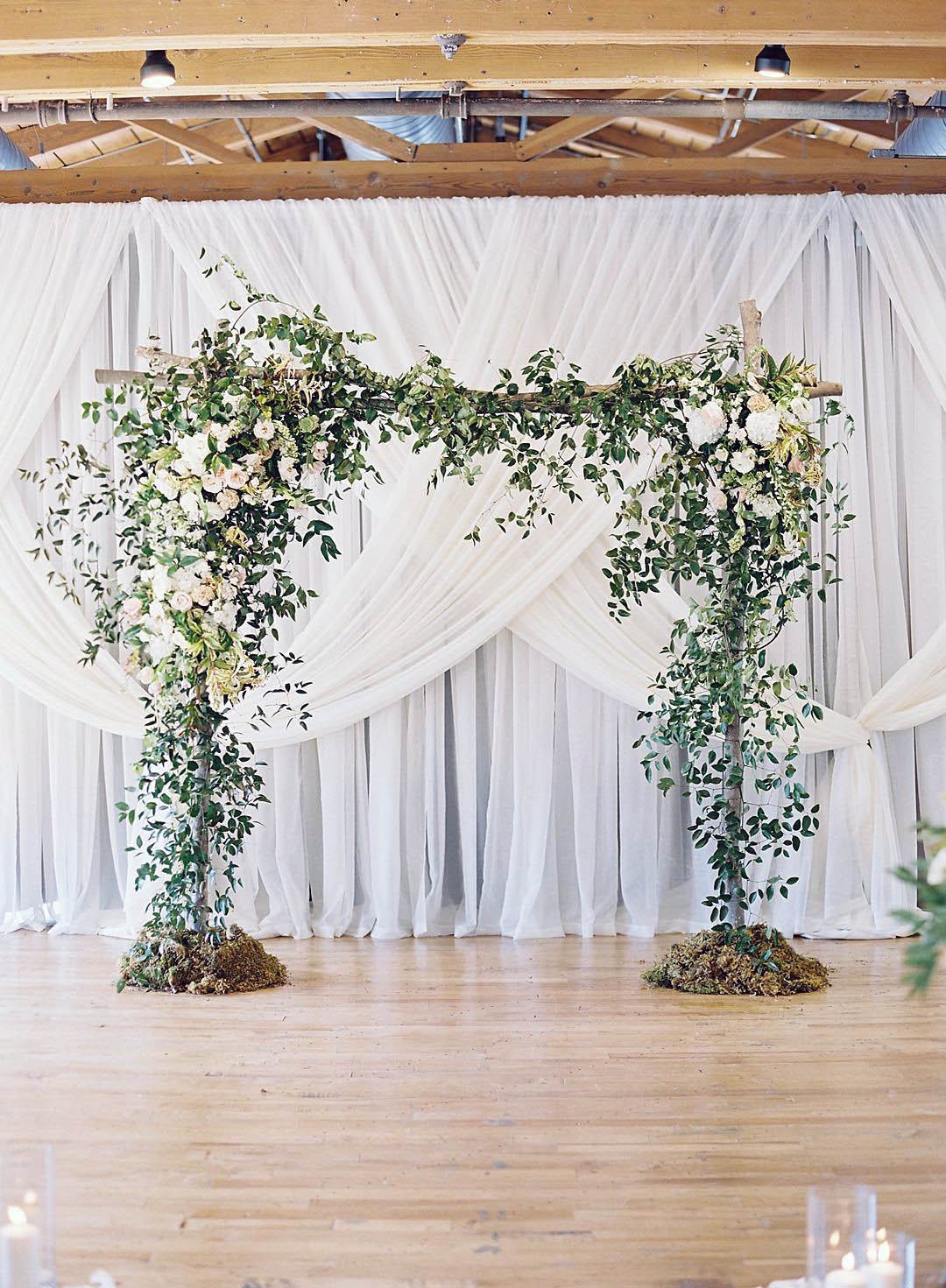 Green Wedding Arch Flowers