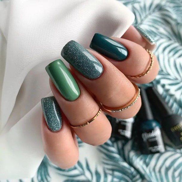 Green Womens Nail Designs