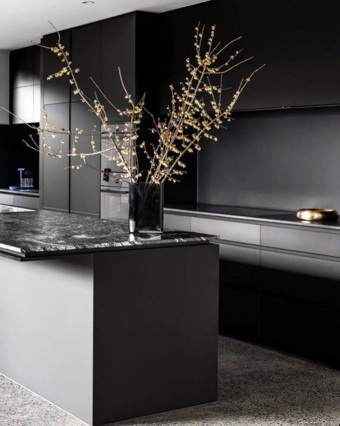 Grey And Black Kitchen Inspiration Modern Kitchen Ideas