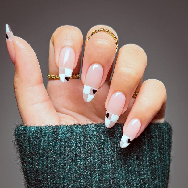 Grey Dress Female Nail Designs