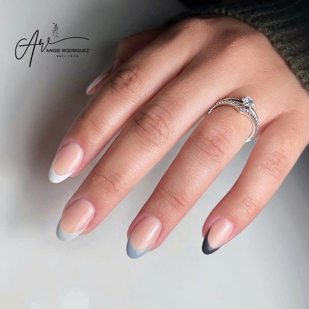 Grey Dress Nails Feminine Ideas