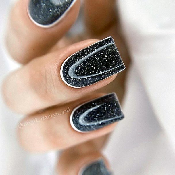 Grey Dress Womens Nail Designs