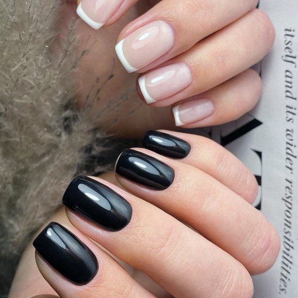 Grey Dress Womens Nails