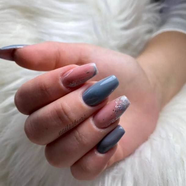 Grey Female Nail Designs