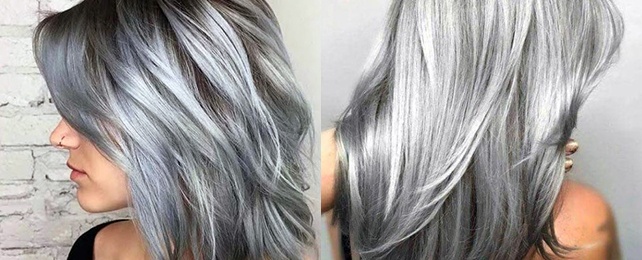 Top 60 Best Grey Hairstyles For Women - Dyed Gray Hair Ideas