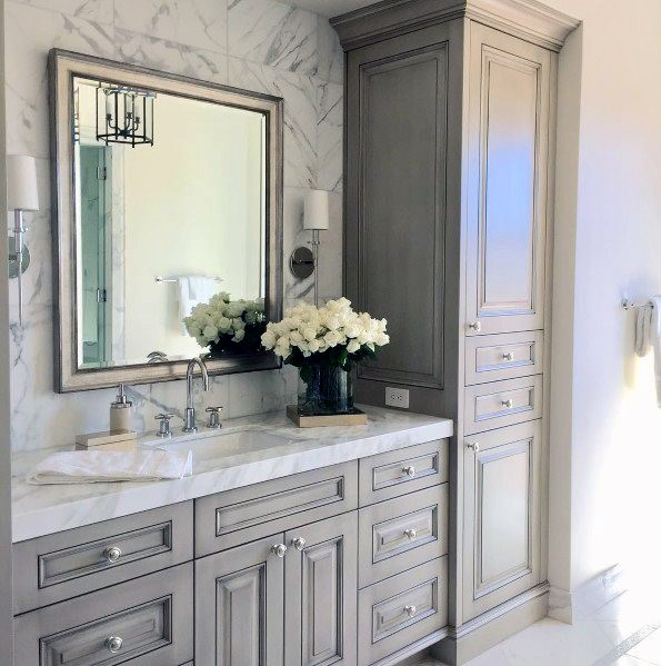Grey Traditional Bathroom Vanity Ideas