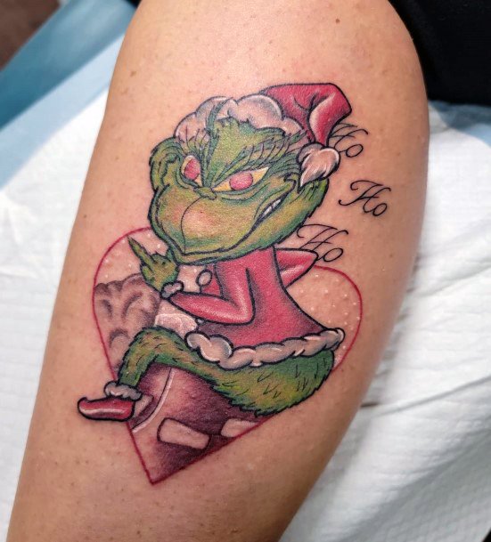 Grinch Tattoo Design Inspiration For Women
