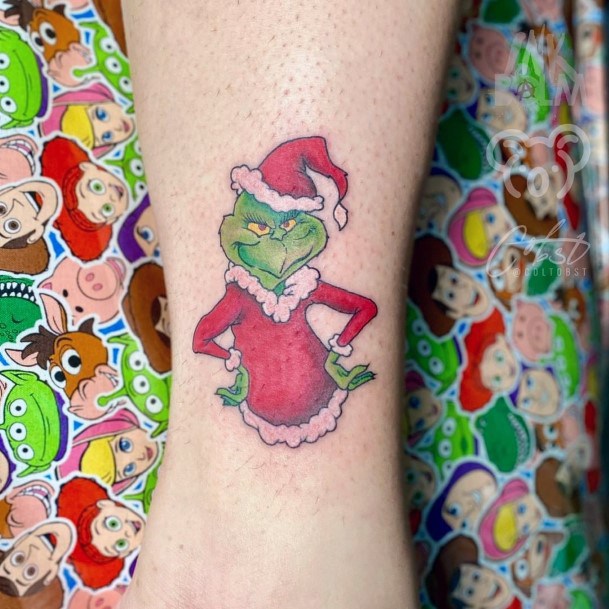 Grinch Tattoo For Ladies