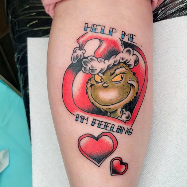 Top 100 Best Grinch Tattoos For Women Christmas Design Ideas