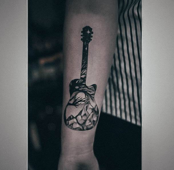 Guitar Womens Tattoo Ideas