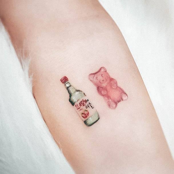 Gummy Bear Tattoo For Ladies