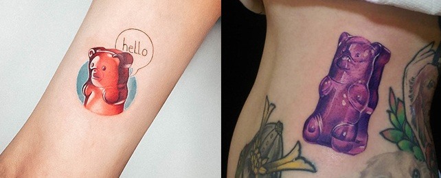 Top 100 Best Gummy Bear Tattoos For Women – Fruit Candy Design Ideas