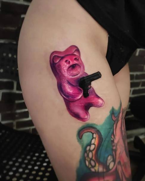 Gummy Bear Womens Tattoo Ideas