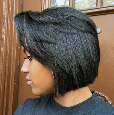 Hairstyles For Black Women Sleek Short Bob