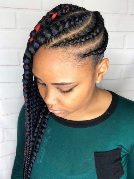 Hairstyles For Black Women Stunning Thick Cornrows