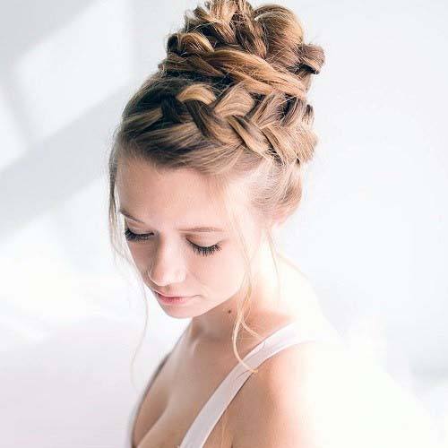 Hairstyles For Women Beautiful Thick Braided Bun