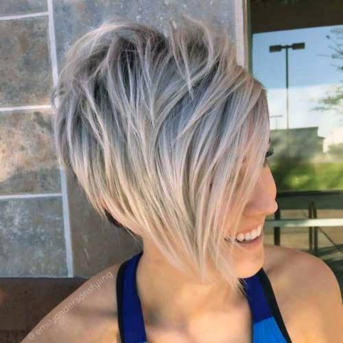 Hairstyles For Women Over 40 Stunning Deep Side Part Long Bangs Pixie