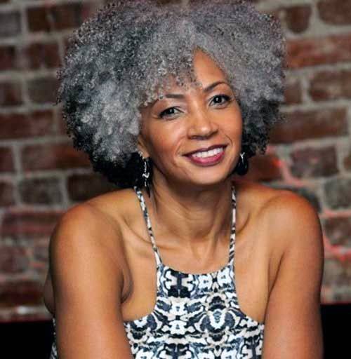 Hairstyles For Women Over 50 Gorgeous Grey Afro