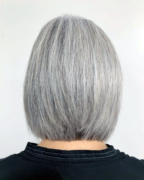 Hairstyles For Women Over 50 Sleek Straight One Length