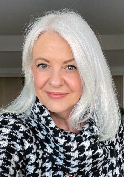 Hairstyles For Women Over 50 White Stunning Straight Hair