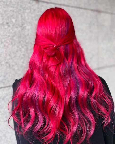 Hairstyles Ideas Hot Pink Design For Girls