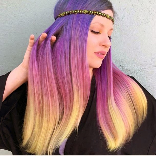 Hairstyles Ideas Purple Design For Girls