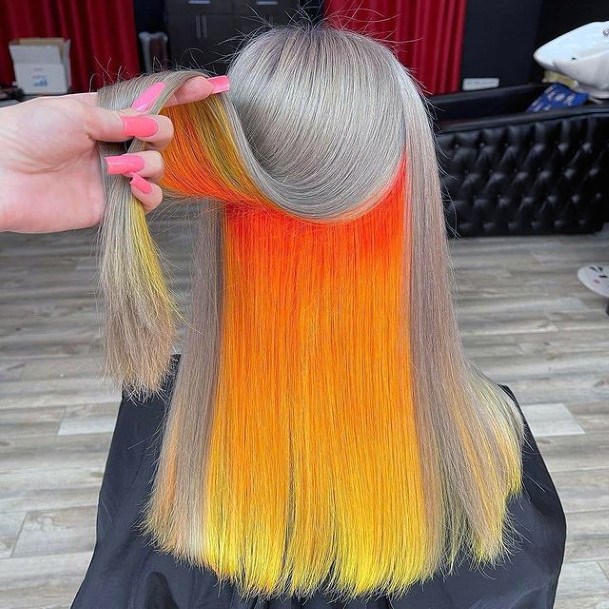 Hairstyles Ideas Womens Yellow Ombre Design