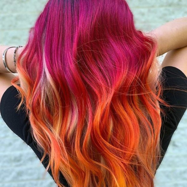 Hairstyless Orange Ombre Hairstyles Ideas For Women