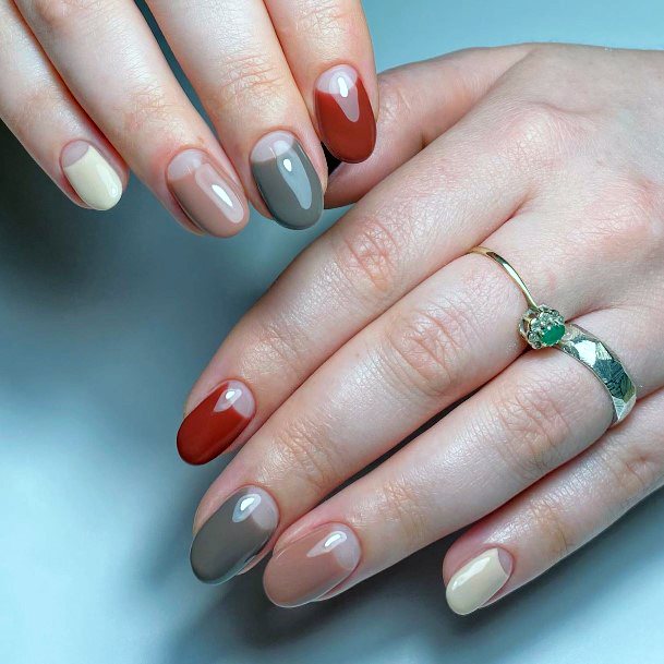 Half Moon Girls Nail Ideas