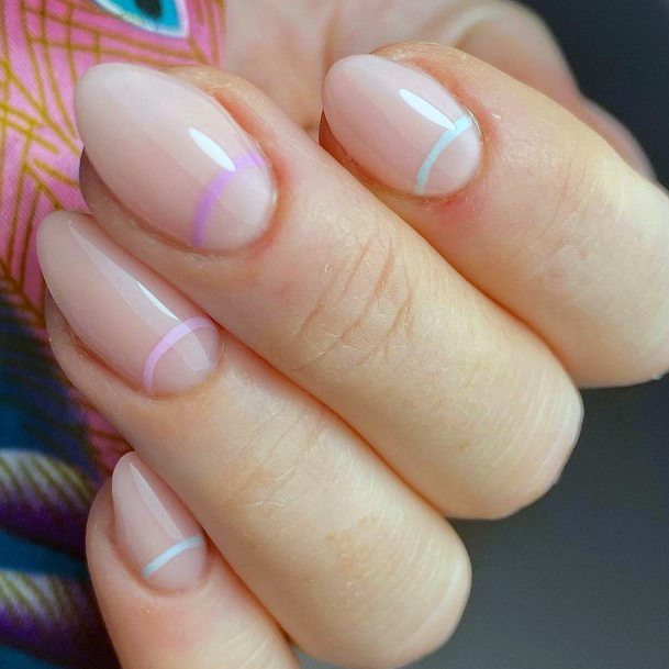 Half Moon Nail Feminine Designs