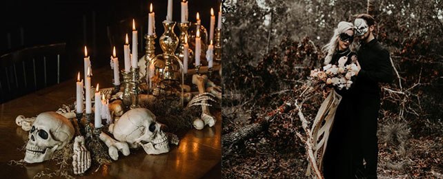 Top 75 Best Halloween Wedding Ideas – Hallowed Bridal Decor