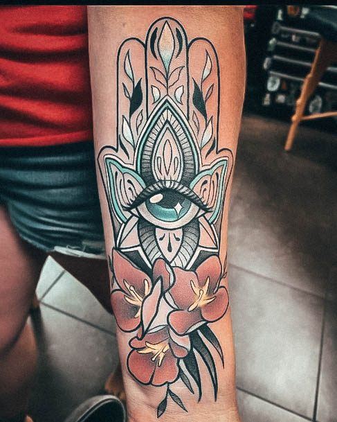 Hamsa Tattoo Feminine Designs