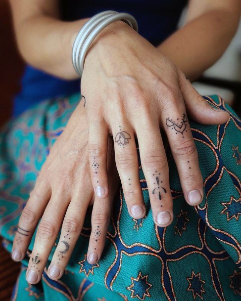 Handpoke Tattoo Design Inspiration For Women