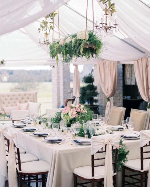 Hanging Floral Art Wedding Tent Decorations