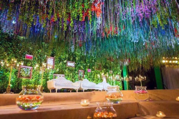 Hanging Gardens Indian Wedding Flowers