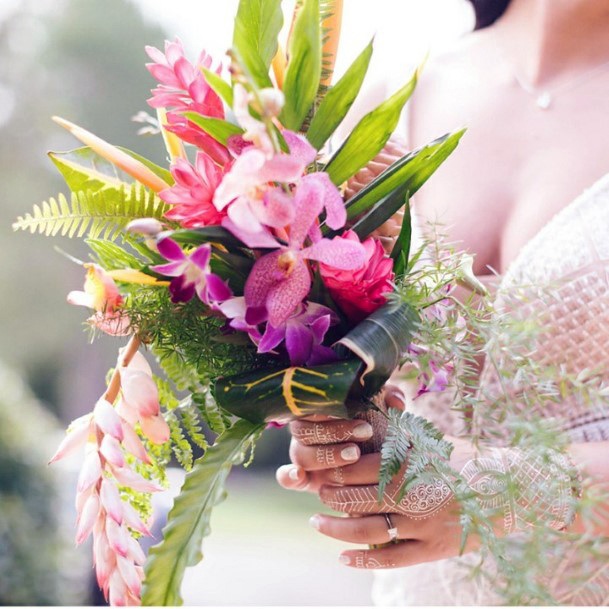 Hawaiian Wedding Flower Bouquet