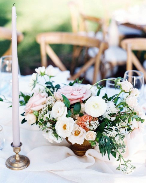 Hawaiian Wedding Flowers On Table