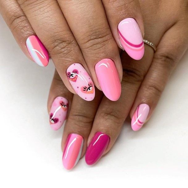 Heart Female Nail Designs