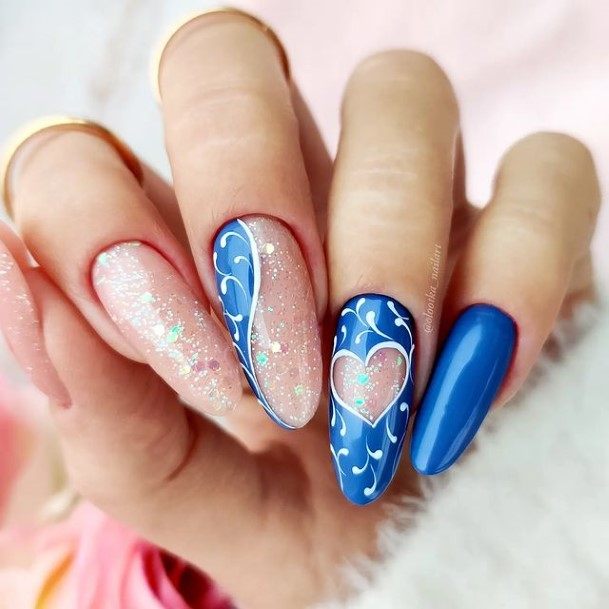 Heart Womens Feminine Heart Nails