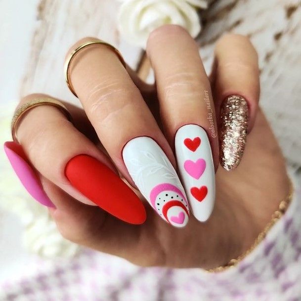 Heart Womens Nail Designs