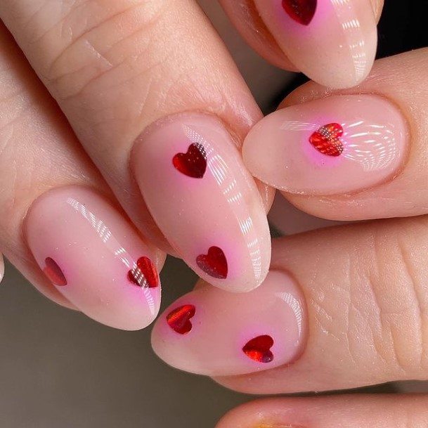 Heartic Womens Heart Nail Designs