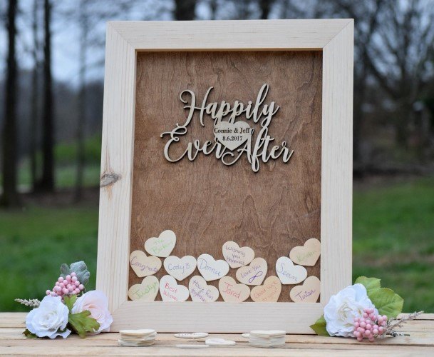 Hearts In A Box Wedding Guest Book Ideas