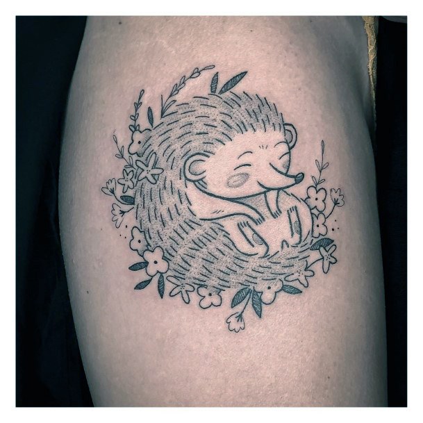 Hedgehog Female Tattoo Designs