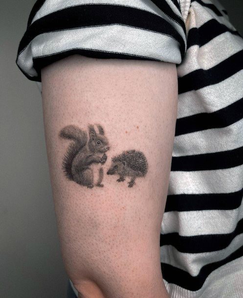 Hedgehog Tattoos For Girls