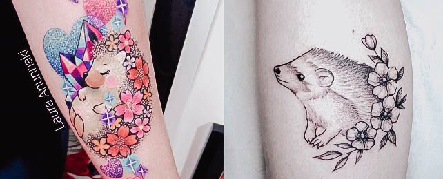 Top 100 Best Hedgehog Tattoos For Women – Animal Design Ideas