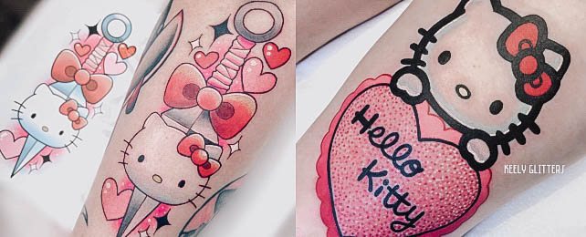 Top 100 Best Hello Kitty Tattoos For Women – Kitty White Design Ideas